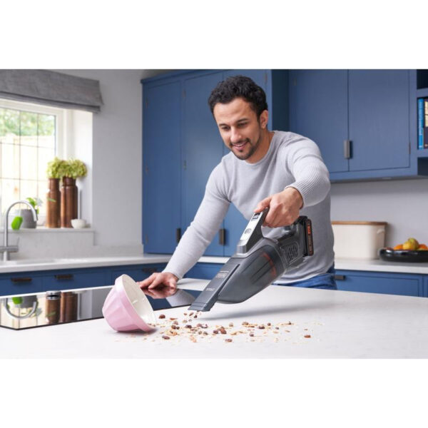 BLACK & DECKER | Vacuum Cleaner | BCHV001B-XJ | Cordless operating | Handstick | 18 V | Operating time (max) 12 min | Grey - Image 7