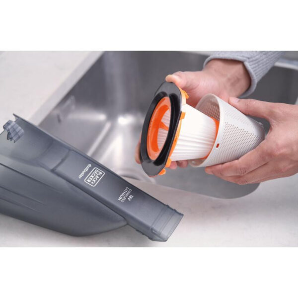 BLACK & DECKER | Vacuum Cleaner | BCHV001B-XJ | Cordless operating | Handstick | 18 V | Operating time (max) 12 min | Grey - Image 8