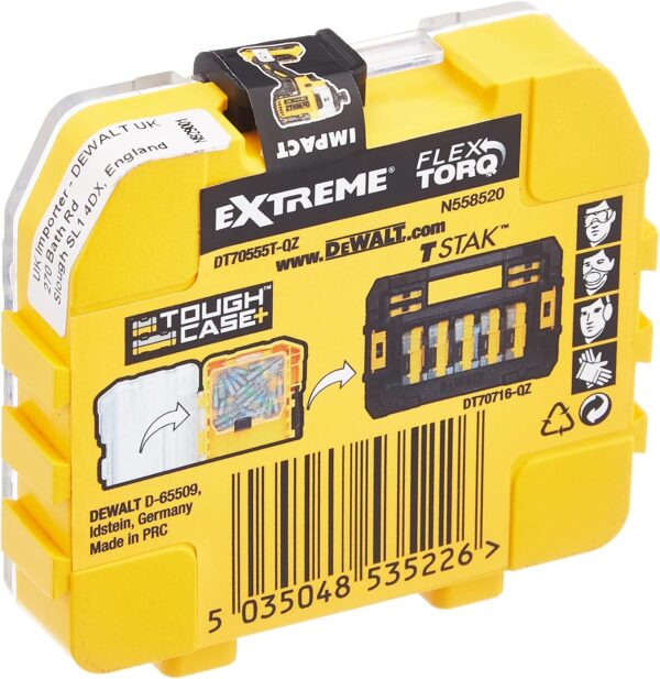 DEWALT DT70555T-QZ Extreme FLEXTORQ 25pc Set PH2 25mm in Small Bulk Storage Case - Image 2