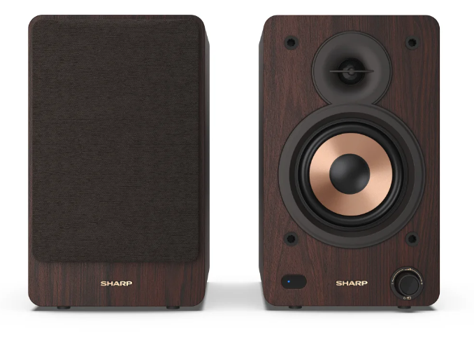 Sharp CP-SS30 Bookshelf Speakers, Brown | Sharp | Speakers | CP-SS30(BR) Bookshelf | 60 W | Bluetooth | Brown | Wireless connection - Image 3