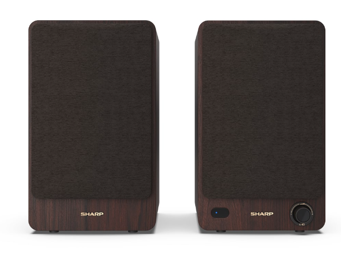 Sharp CP-SS30 Bookshelf Speakers, Brown | Sharp | Speakers | CP-SS30(BR) Bookshelf | 60 W | Bluetooth | Brown | Wireless connection - Image 4