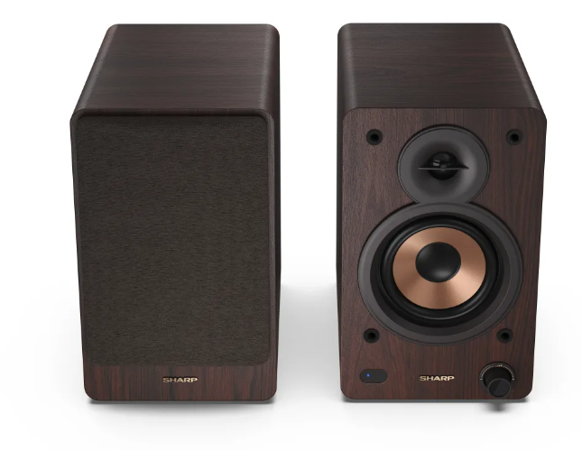 Sharp CP-SS30 Bookshelf Speakers, Brown | Sharp | Speakers | CP-SS30(BR) Bookshelf | 60 W | Bluetooth | Brown | Wireless connection - Image 5