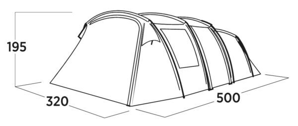Easy Camp Family tent | Hamra 5 | 5 person(s) | Blue - Image 6