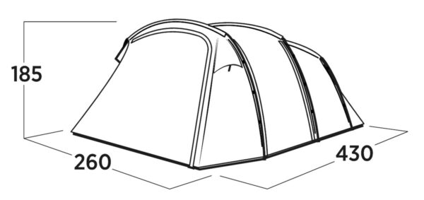Easy Camp Family tent | Hamra 4 | 4 person(s) | Blue - Image 6