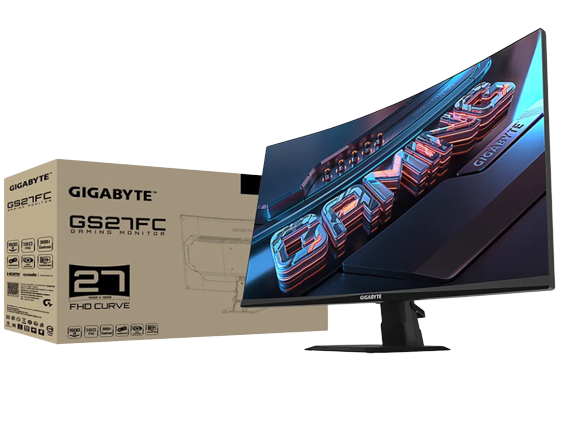 Gigabyte | Gaming Monitor | GS27FC EK1 | 27 " | VA | FHD | 16:9 | 180 Hz | 1 ms | 1920 x 1080 | 250 cd/m² | HDMI ports quantity 2 | Black - Image 7