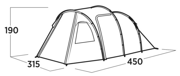 Easy Camp Family tent | Hidra 5 | 5 person(s) | Green - Image 6