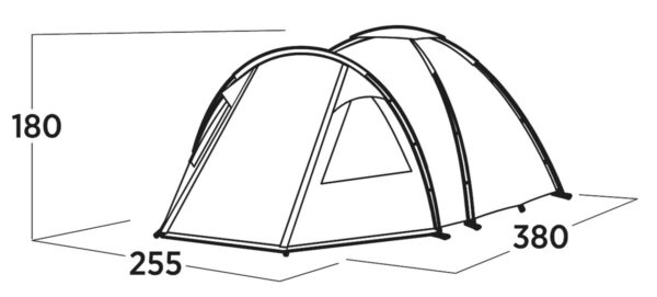 Easy Camp Family tent | Kinn 4 | 4 person(s) | Green - Image 6