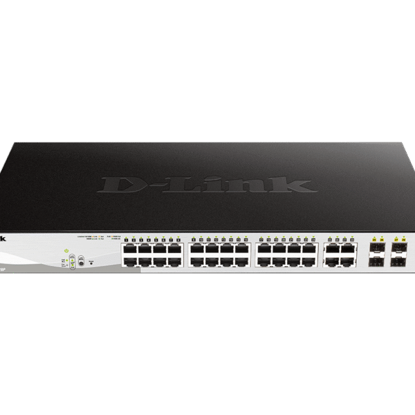 D-Link | 28-Port Gigabit Smart Managed PoE Switch | DGS-1210-28P | Managed L2+ | Desktop | Power supply type External