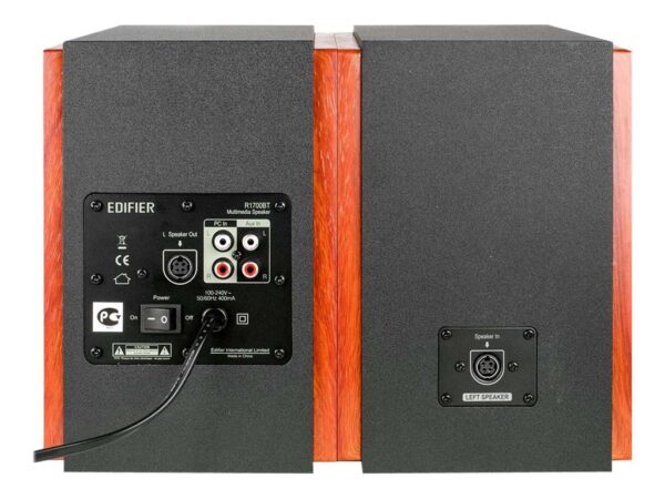 Edifier | R1700BT | RMS 15W x2 (treble) + 18W x2 (bass) W | Bluetooth | Black | 6 Ω | 66 W | Bluetooth Speakers - Image 6