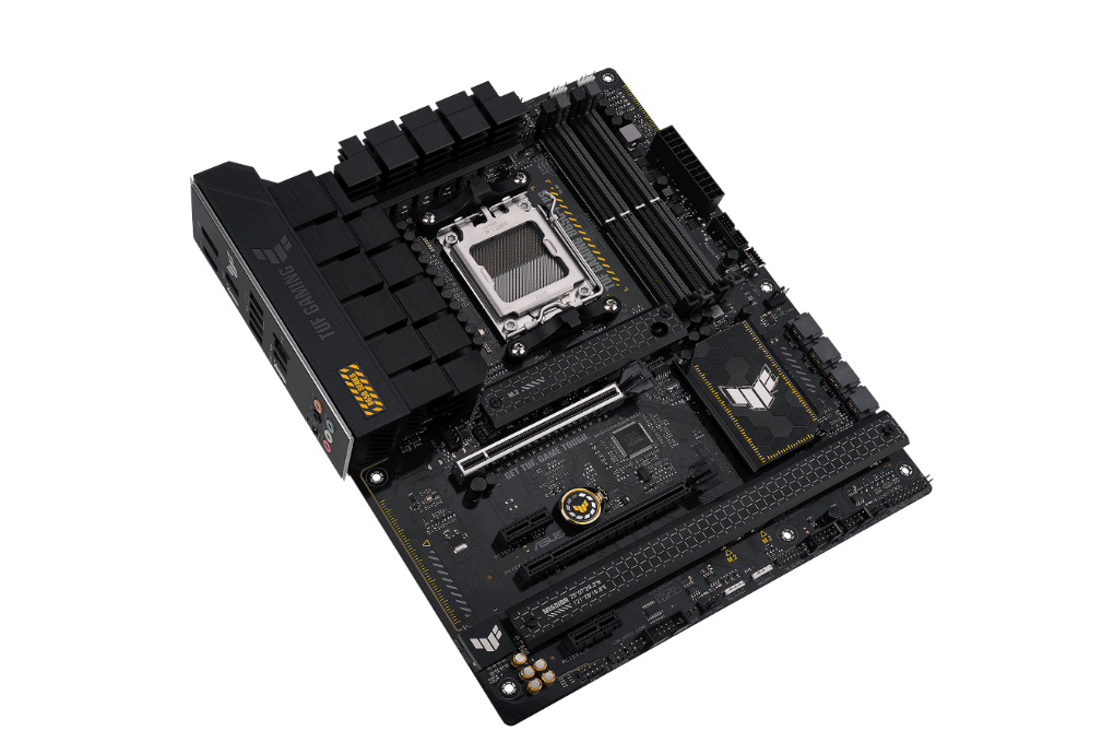 ASUS TUF GAMING B650-PLUS | Asus | TUF Gaming B650-Plus - motherboard - ATX | Processor family AMD B650 | Processor socket 1 x Socket AM5 | 4 DIMM slots - DDR5, non-ECC, ECC, on-die ECC, unbuffered | Memory slots 4 | Supported hard disk drive interfaces SATA-600 (RAID), 3 x M.2 | Number of SATA connectors 4 - Image 3