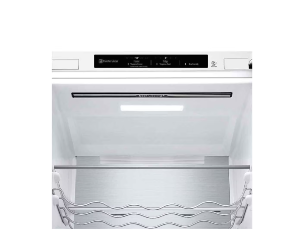 LG | Refrigerator | GBV5240DSW | Energy efficiency class D | Free standing | Combi | Height 203 cm | No Frost system | Fridge net capacity 277 L | Freezer net capacity 110 L | Display | 35 dB | White - Image 6
