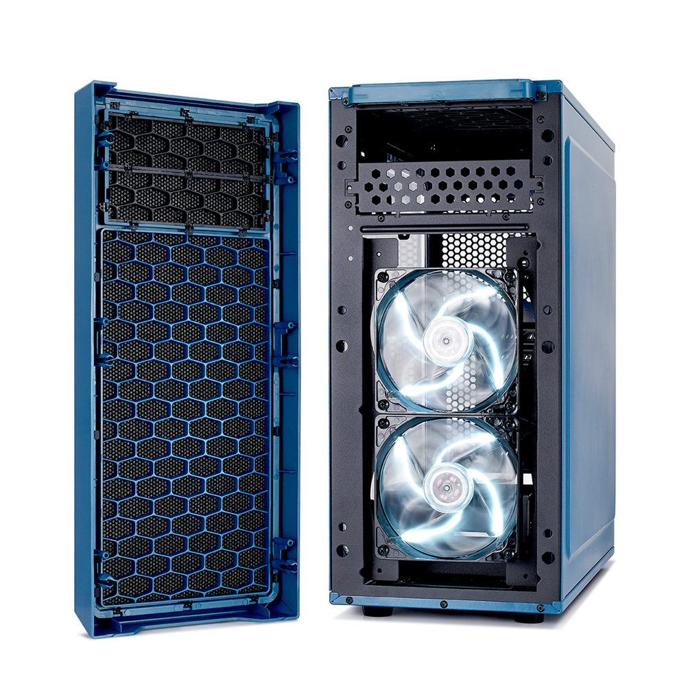 Fractal Design | Focus G | FD-CA-FOCUS-BU-W | Side window | Left side panel - Tempered Glass | Blue | ATX | Power supply included No | ATX - Image 2