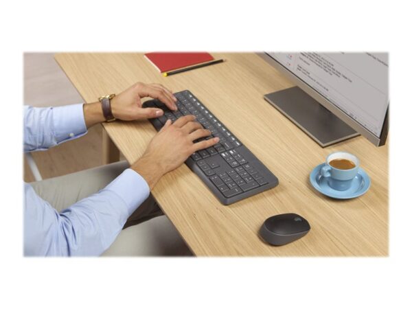 Logitech | MK235 | Keyboard and Mouse Set | Wireless | Mouse included | Batteries included | US | Black | 475 g - Image 15