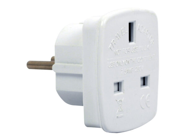 Gembird | AC power adapter, UK socket to EU Schuko plug, 7.5 A | Travel adapter - Image 2