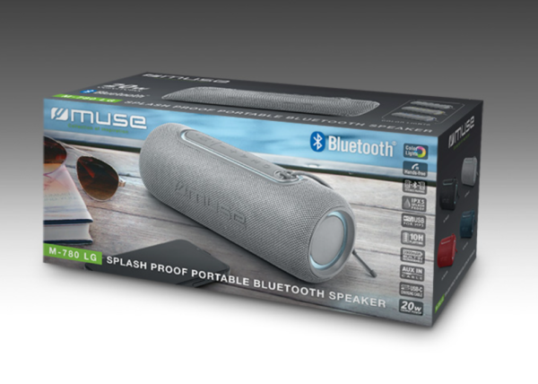 Muse | M-780 LG | Speaker Splash Proof | Waterproof | Bluetooth | Silver | Portable | Wireless connection - Image 4