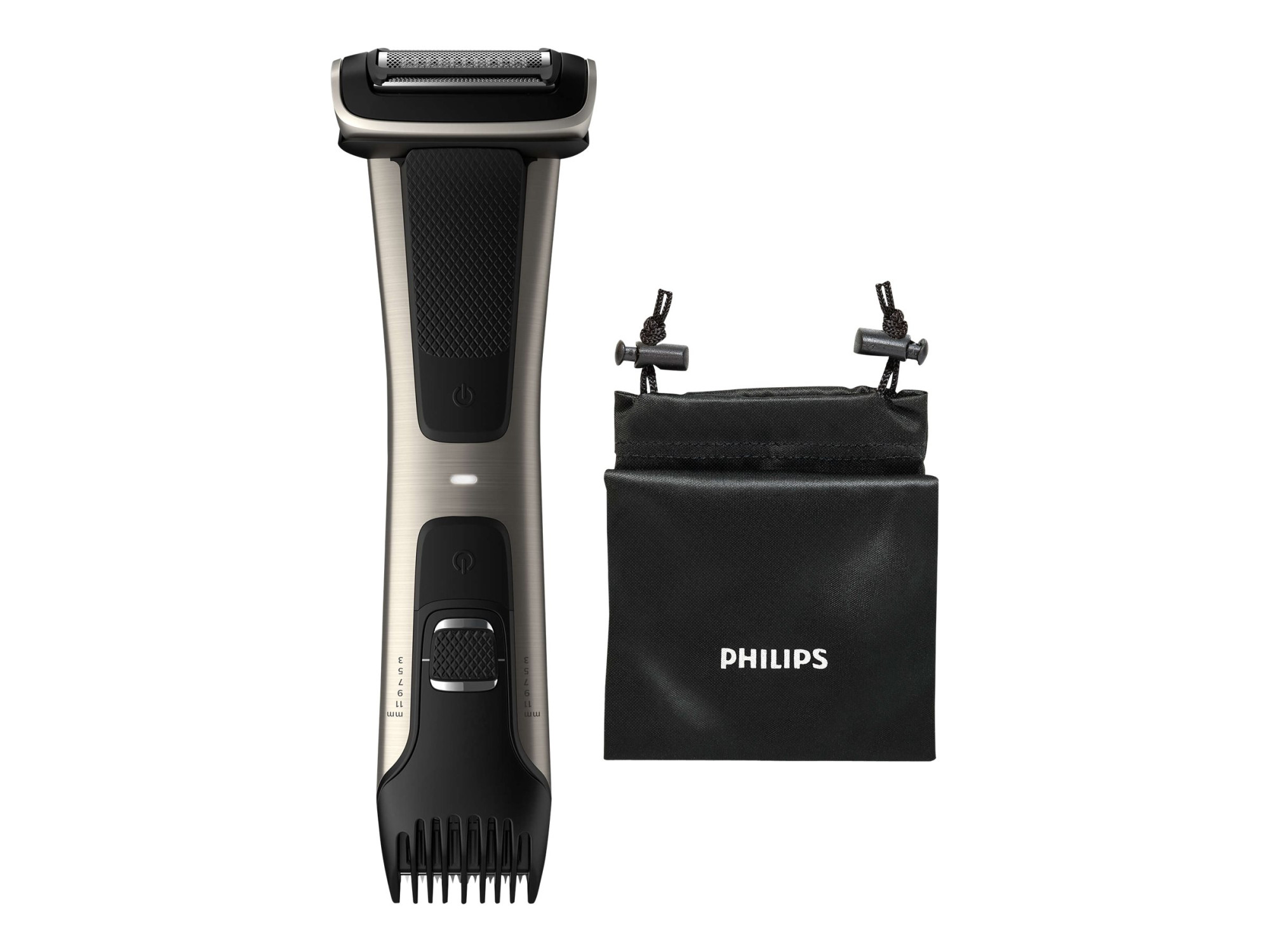 Philips | Showerproof body groomer | BG7025/15 | Body groomer | Number of length steps 5 | Black/Stainless - Image 4