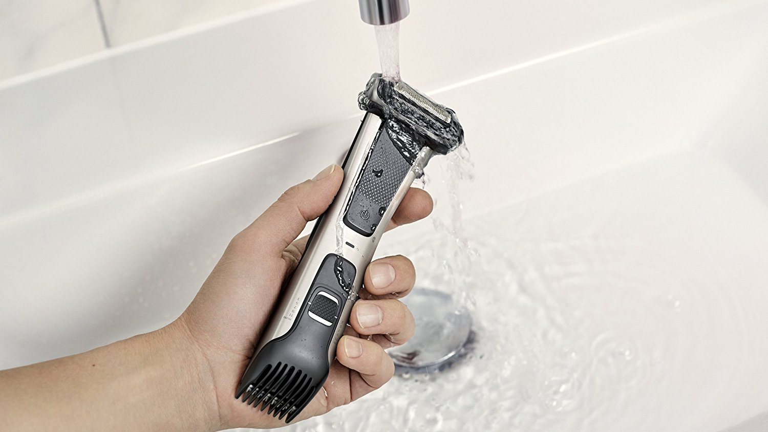 Philips | Showerproof body groomer | BG7025/15 | Body groomer | Number of length steps 5 | Black/Stainless - Image 7