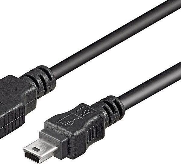 Goobay 50767 USB 2.0 Hi-Speed cable, black, 1.8 m | Goobay | USB-A to mini-USB
