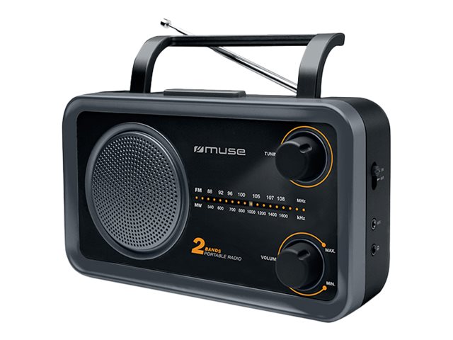 Muse | 2-bands portable radio | M-06DS | AUX in | Grey - Image 3