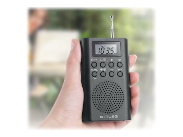 Muse | Pocket radio | M-03R | Black - Image 6