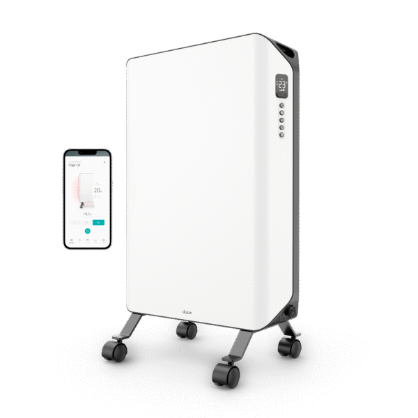 Duux Edge Smart Oil Heater | Oil Heater | 1500 W | Suitable for rooms up to 30 m² | White