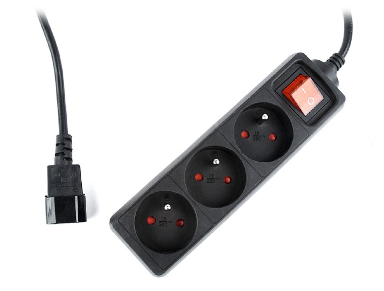 EnerGenie EG-PSU3F-01 UPS power strip, 3 FR sockets, 10 A, C14 plug, 0.6 m cable, black | EnerGenie - Image 5