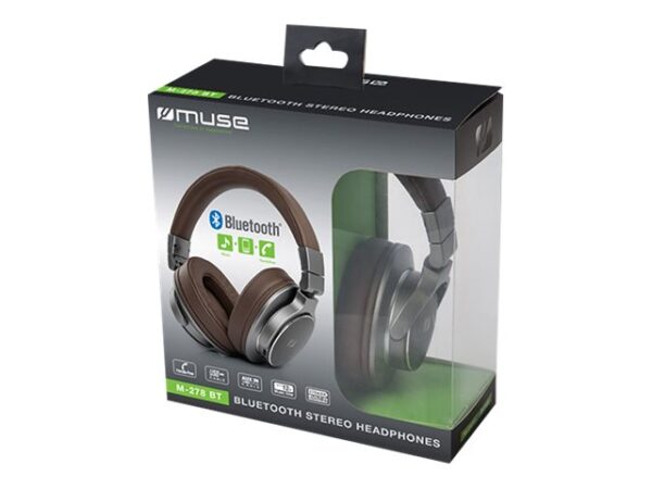 Muse | Stereo Headphones | M-278BT | Wireless | Over-ear | Brown - Image 6