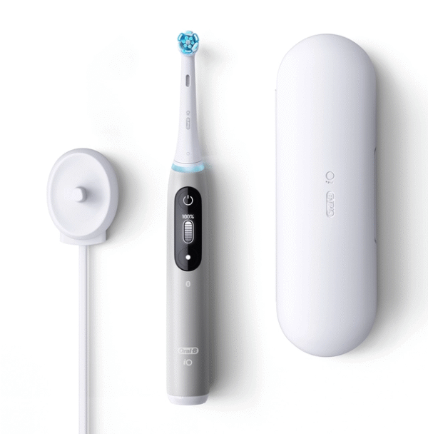 Oral-B | Toothbrush | iO Series 6 | Rechargeable | For adults | Number of brush heads included 1 | Number of teeth brushing modes 5 | Grey Opal - Image 2