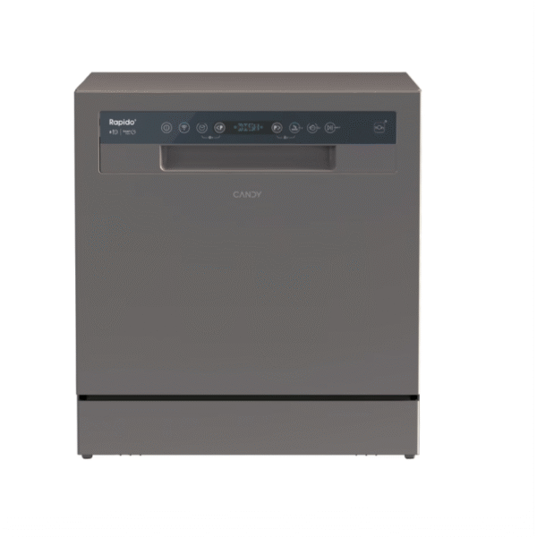 Candy Dishwasher | CP 8F9FFA | Free standing | Width 55 cm | Number of place settings 8 | Number of programs 8 | Energy efficiency class F | Display | Antracite