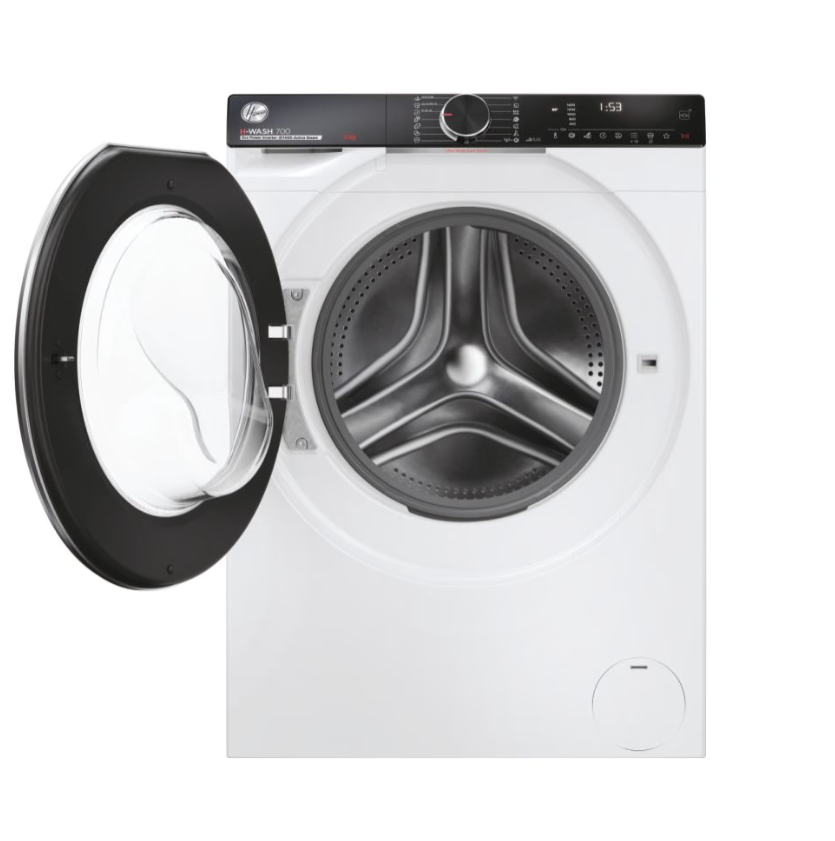 Hoover | Washing Machine | H7W449AMBC-S | Energy efficiency class A | Front loading | Washing capacity 9 kg | 1400 RPM | Depth 51 cm | Width 60 cm | LED | Steam function | Wi-Fi | White - Image 3