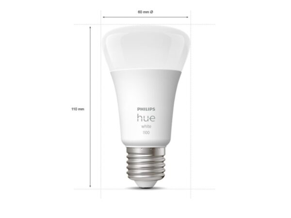 Hue W Starter Kit 9,5W A60 E27, 3pcs, Bridge, Switch | E27 | 9.5 W | Warm White 2700K | Bluetooth and Zigbee - Image 5