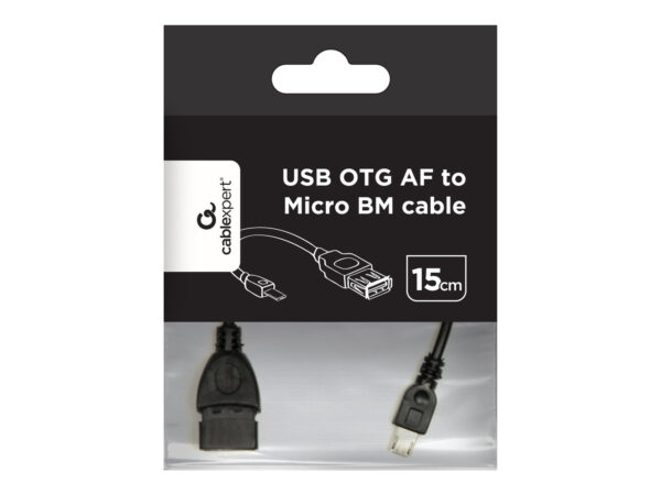 Cablexpert USB OTG AF to Micro BM cable, 0.15 m | Cablexpert - Image 4