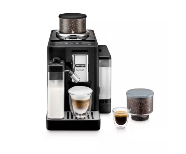 Delonghi | Coffee Maker | EXAM440.55.B Rivelia | Pump pressure 19 bar | Built-in milk frother | Automatic | 1450 W | Onyx Black