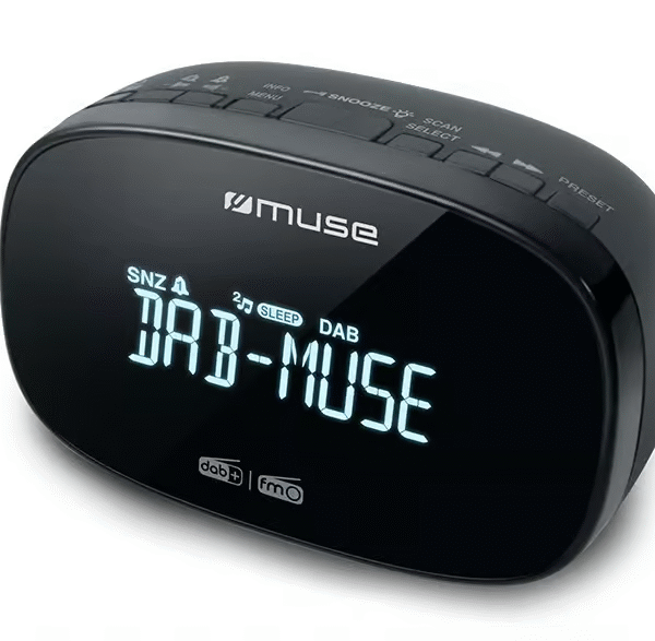 Muse | DAB+/FM Dual Alarm Clock Radio | M-150 CDB | Alarm function | AUX in | Black