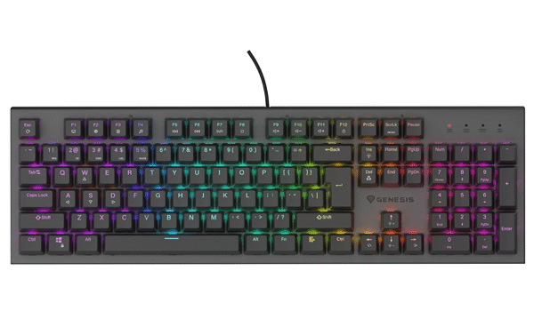 Genesis THOR 303 | Mechanical Gaming Keyboard | Wired | US | Black | USB Type-A | Outemu Brown