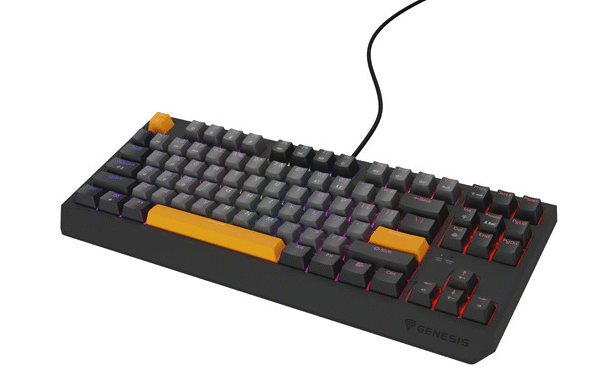 Genesis THOR 230 | Mechanical Gaming Keyboard | Wired | US | Anchor Gray Negative | USB Type-A | Outemu Red