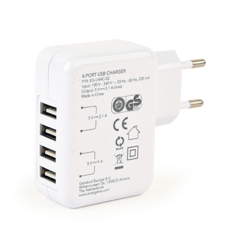 EnerGenie | Universal USB charger | EG-U4AC-02 - Image 3