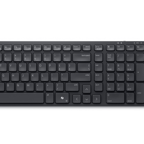 Dell | Silent Keyboard and Mouse | KM555 | Keyboard and Mouse Set | Wireless | Russian | Black | 2.4 GHz, Bluetooth 5.1 | Wireless connection