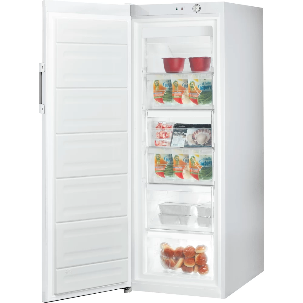 INDESIT | Freezer | UI6 2 W | Energy efficiency class E | Upright | Free standing | Height 167 cm | Total net capacity 245 L | White - Image 3