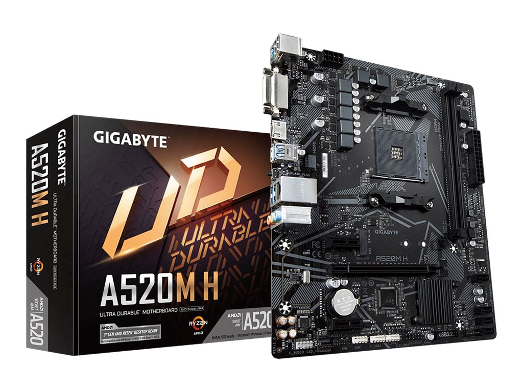 Gigabyte | A520M H 1.0 | Processor family AMD | Processor socket AM4 | DDR4 DIMM | Memory slots 2 | Chipset AMD A | Micro ATX - Image 8