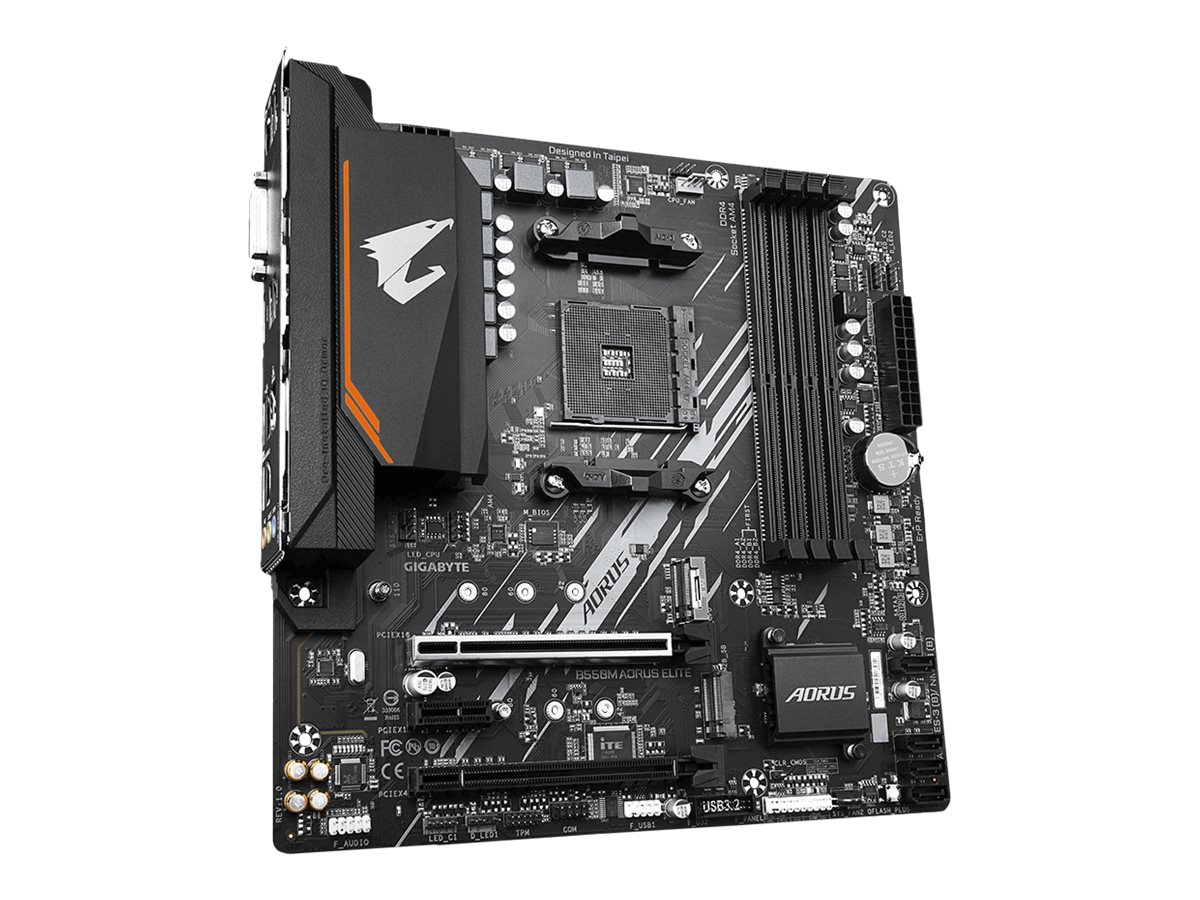 Gigabyte | B550M AORUS ELITE 1.0 | Processor family AMD | Processor socket AM4 | DDR4 DIMM | Memory slots 4 | Number of SATA connectors 4 x SATA 6Gb/s connectors | Chipset AMD B | Micro ATX - Image 6
