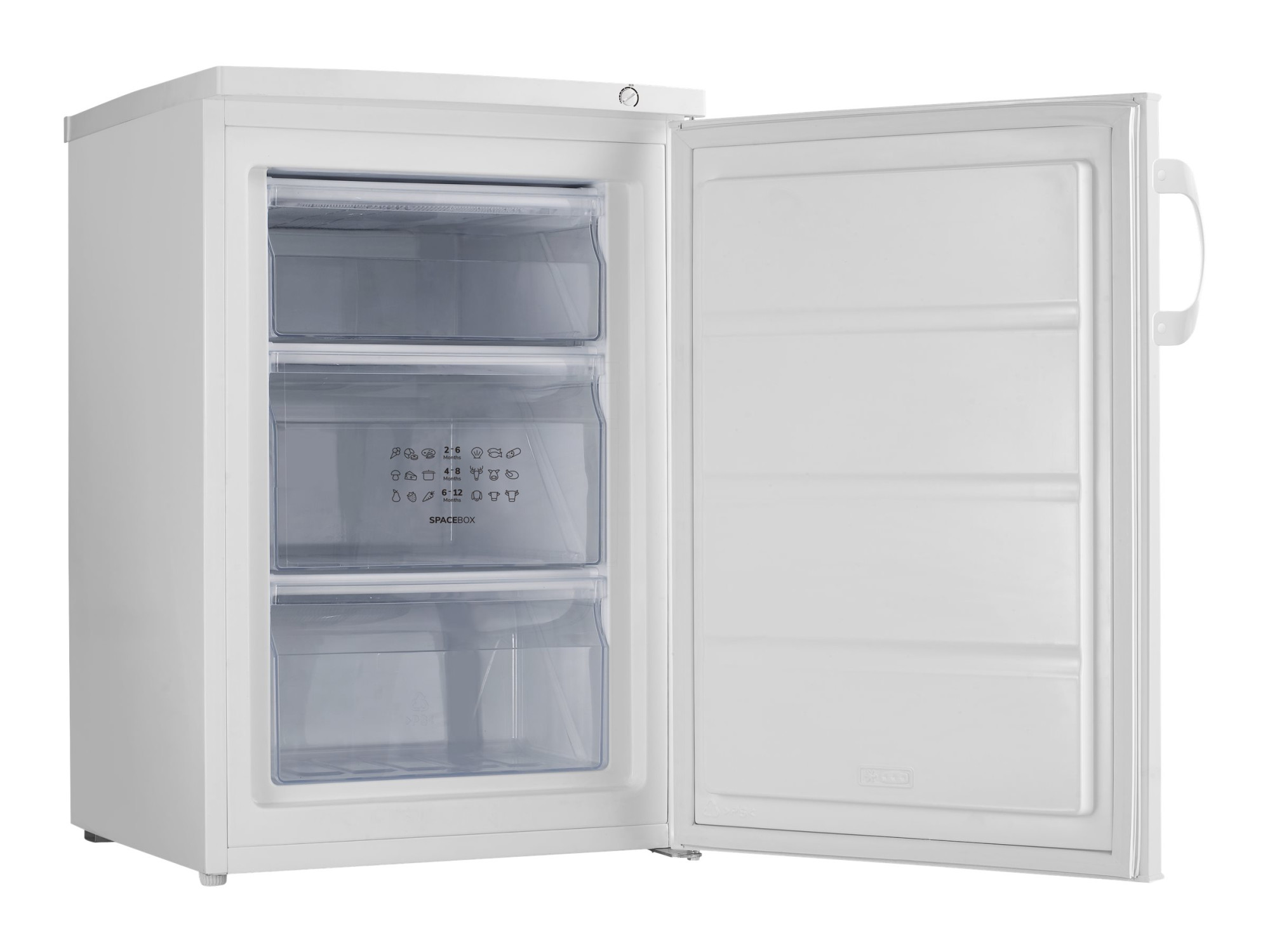 Gorenje | Freezer | F492PW | Energy efficiency class E | Upright | Free standing | Height 84.5 cm | Total net capacity 85 L | White - Image 3