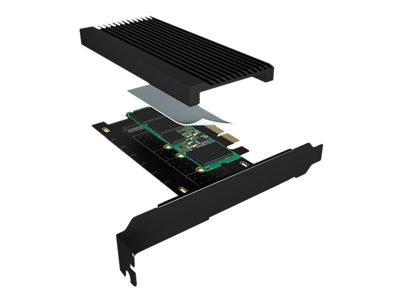Raidsonic | Converter for 1x HDD/SSD for PCIe x4 slot | IB-PCI208-HS | Black - Image 7