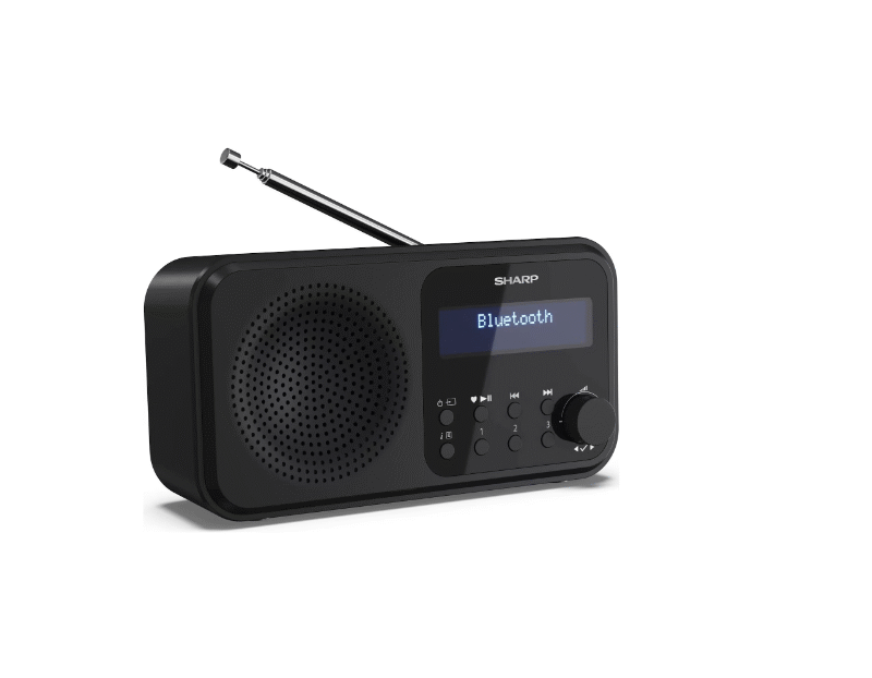 Sharp DR-P420(BK) Tokyo Portable Digital Radio, FM/DAB/DAB+, Bluetooth 5.0, USB or Battery Powered, Midnight Black | Sharp | Tokyo Portable Digital Radio | DR-P420(BK) | Bluetooth | Midnight Black
