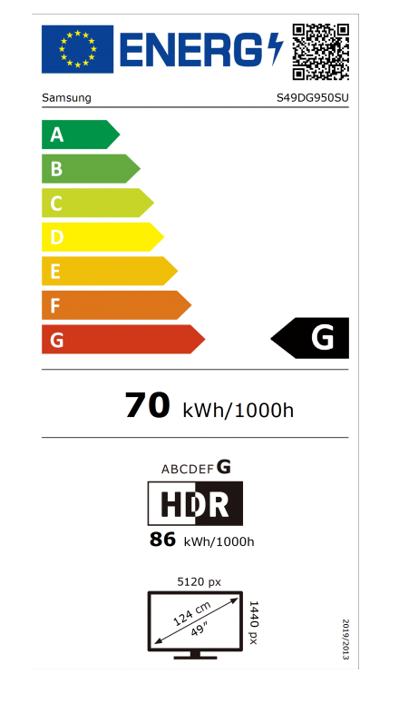 Samsung | LS49DG950SUXEN Odyssey G9 G95SD | 49 " | OLED | DQHD | 32:9 | 240 Hz | 5120 x 1440 pixels | 250 cd/m² | HDMI ports quantity 1 | Silver - Image 2