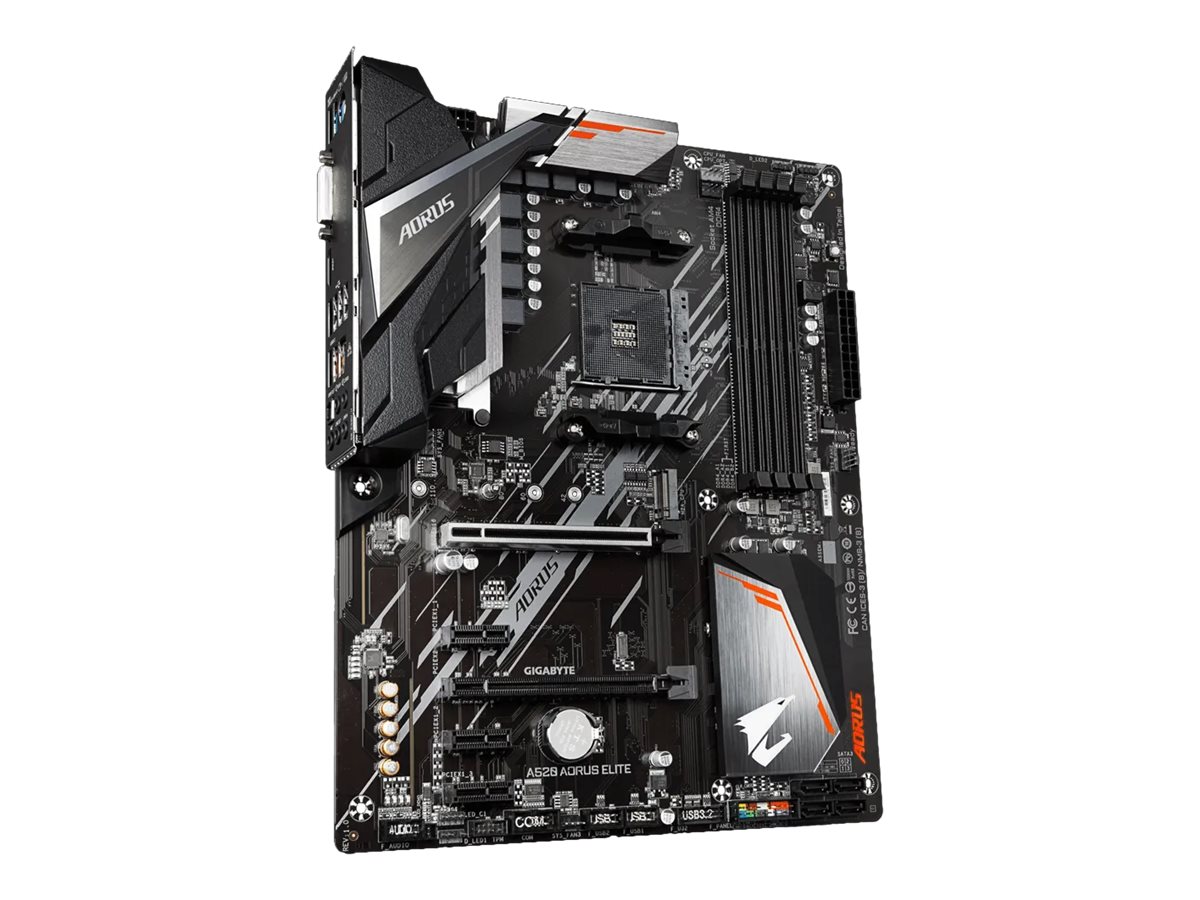 Gigabyte | A520 AORUS ELITE 1.0 | Processor family AMD | Processor socket AM4 | DDR4 DIMM | Memory slots 4 | Number of SATA connectors 4 x SATA 6Gb/s connectors | Chipset AMD A | ATX - Image 4