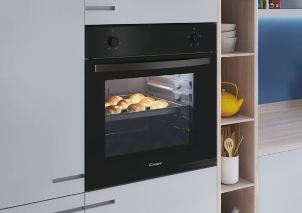 Candy | Oven | FIDC N100 | 70 L | Multifunctional | Manual | Mechanical control | Convection | Height 59.5 cm | Width 59.5 cm | Black - Image 6