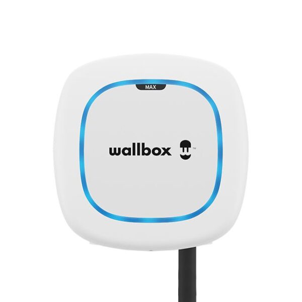 Wallbox | Electric Vehicle charge | Pulsar Max | 11 kW | Wi-Fi, Bluetooth | Pulsar Max retains the compact size and advanced performance of the Pulsar family while featuring an upgraded robust design, IK10 protection rating, and even easier installation. Pulsar Max is controlled by the myWallbox app via WiFi and Bluetooth and is compatible with all Wallbox Energy Management functionalities | 5 m | White