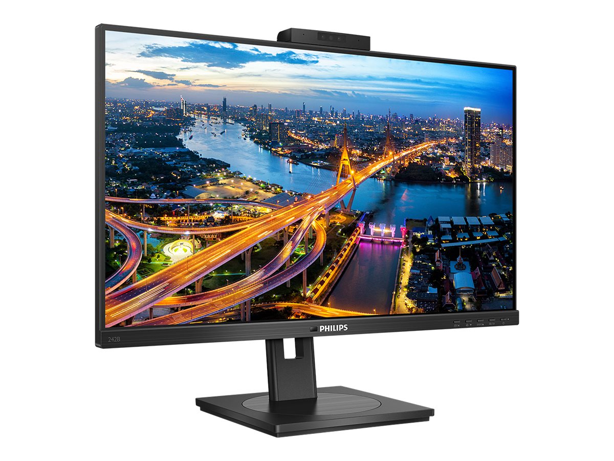 Philips | LCD Monitor with Windows Hello Webcam | 242B1H/00 | 23.8 " | IPS | FHD | 16:9 | 75 Hz | 4 ms | 1920 x 1080 pixels | 250 cd/m² | HDMI ports quantity 1 | Black - Image 4