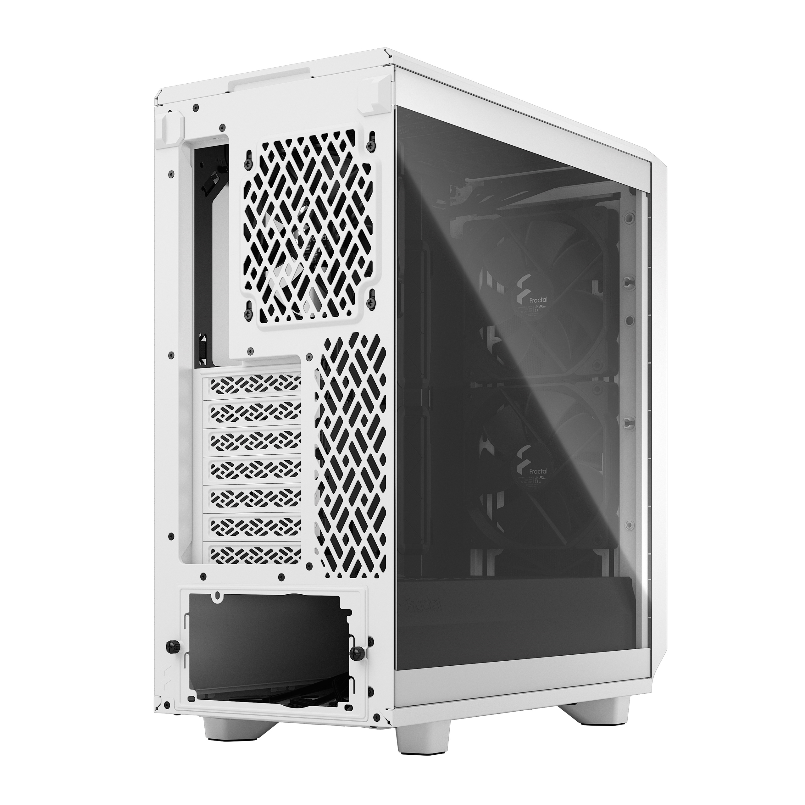 Fractal Design | Meshify 2 Compact Clear Tempered Glass | White | ATX - Image 3